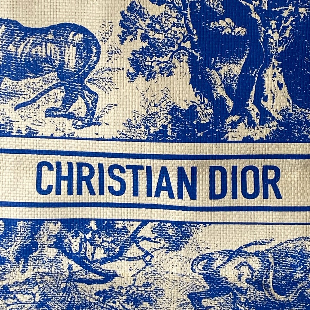 💙Christian Dior Straw Dioriviera Tote - Picture 5 of 13